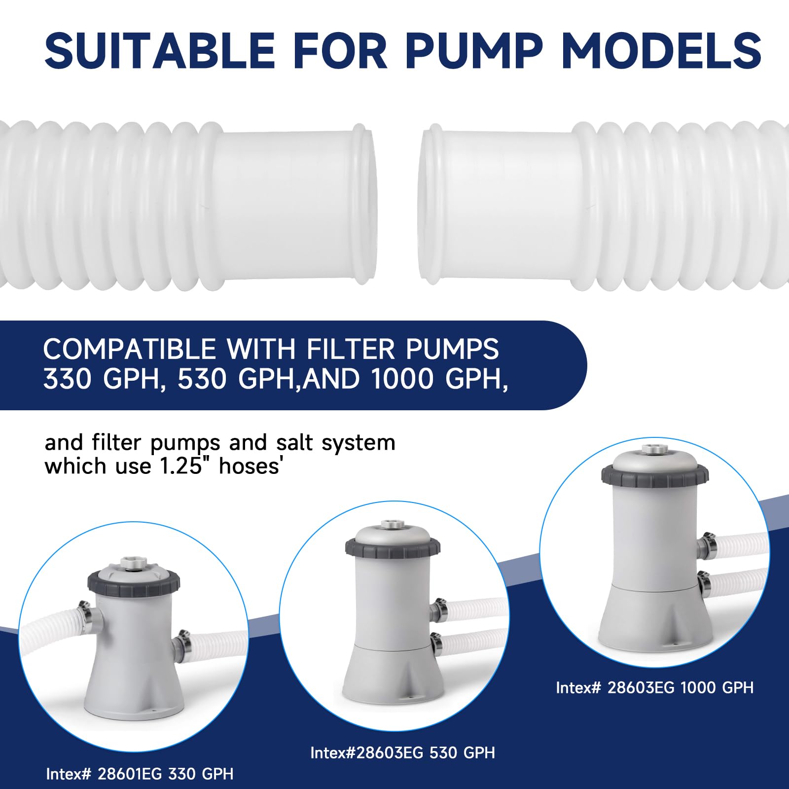 Leak-proof BEFANS pool hoses ensure reliable filtration for above-ground pools