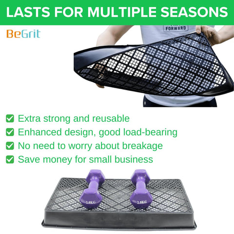 BeGrit 1020 tray features reinforced edge for stability and longevity.