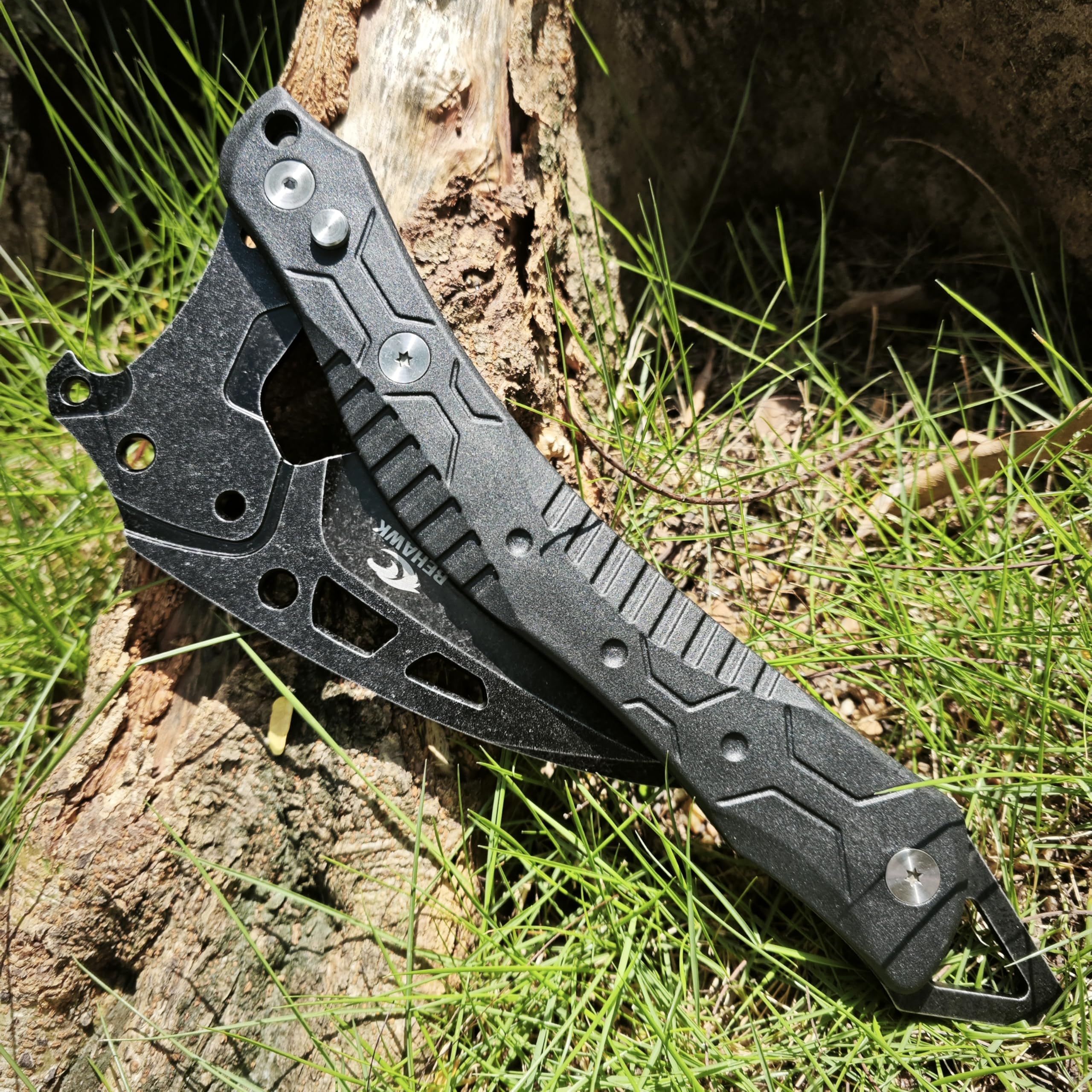 BEHAWK folding sickle safety lock ensures secure operation during pruning tasks.