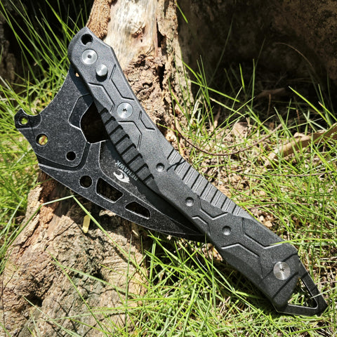 BEHAWK folding sickle safety lock ensures secure operation during pruning tasks.
