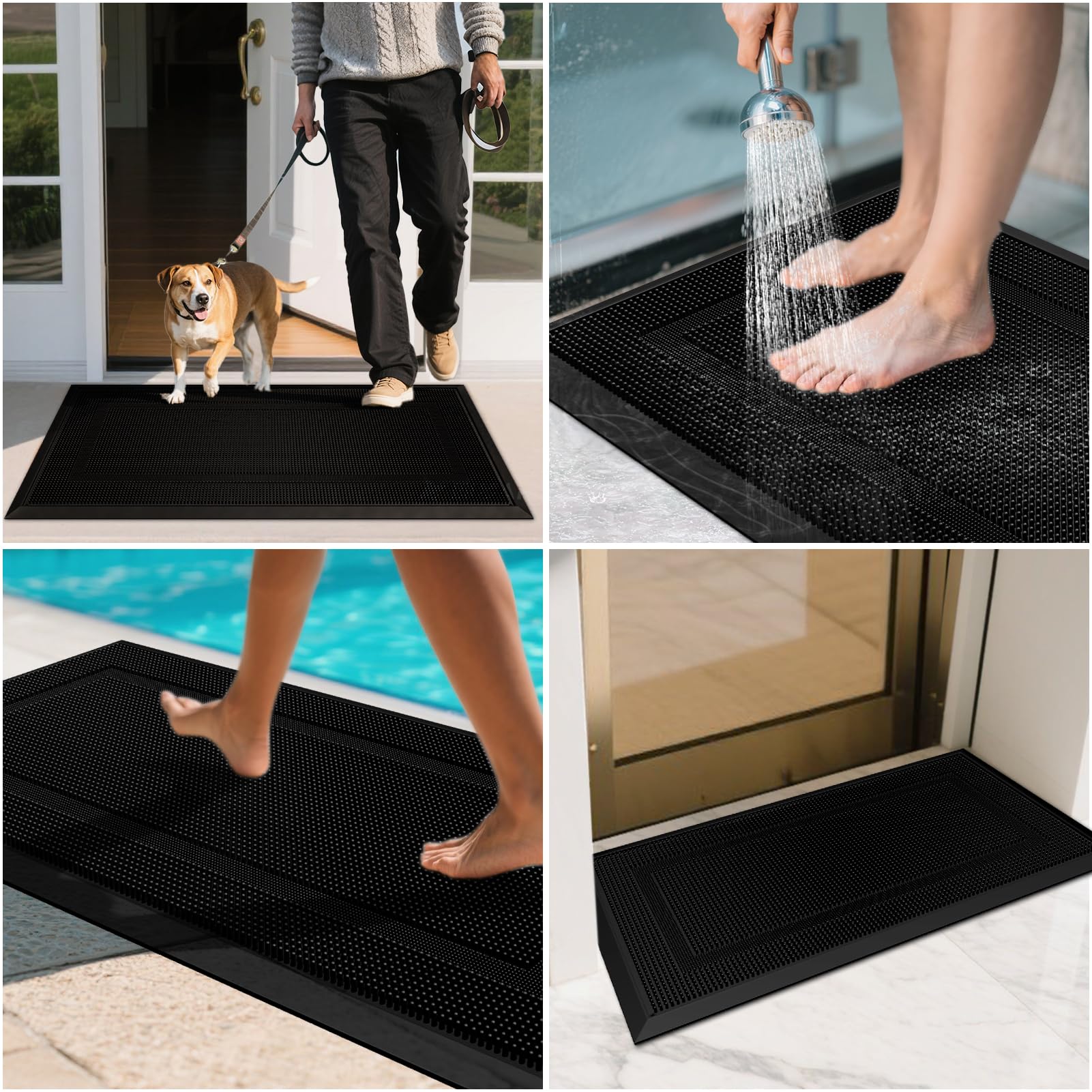 BEHERO all-weather entry mat stays tidy across seasons for busy homes.