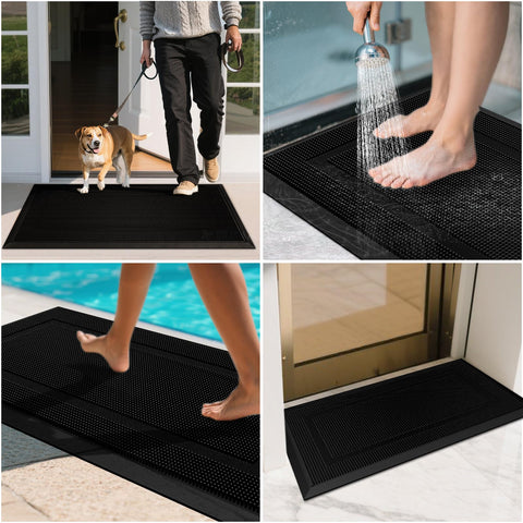 BEHERO all-weather entry mat stays tidy across seasons for busy homes.