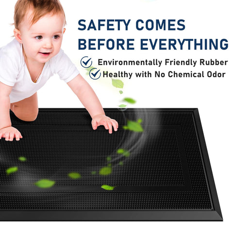 BEHERO easy-clean exterior mat for quick vacuuming, sweeping, or rinsing.