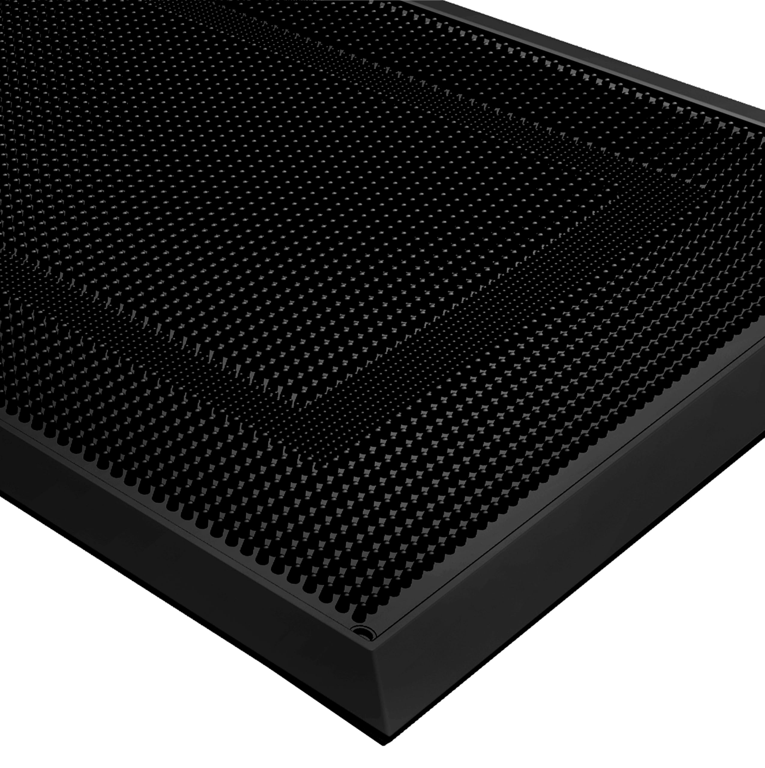 BeHero front door mat outside entrance trapping dirt and moisture to keep floors clean.
