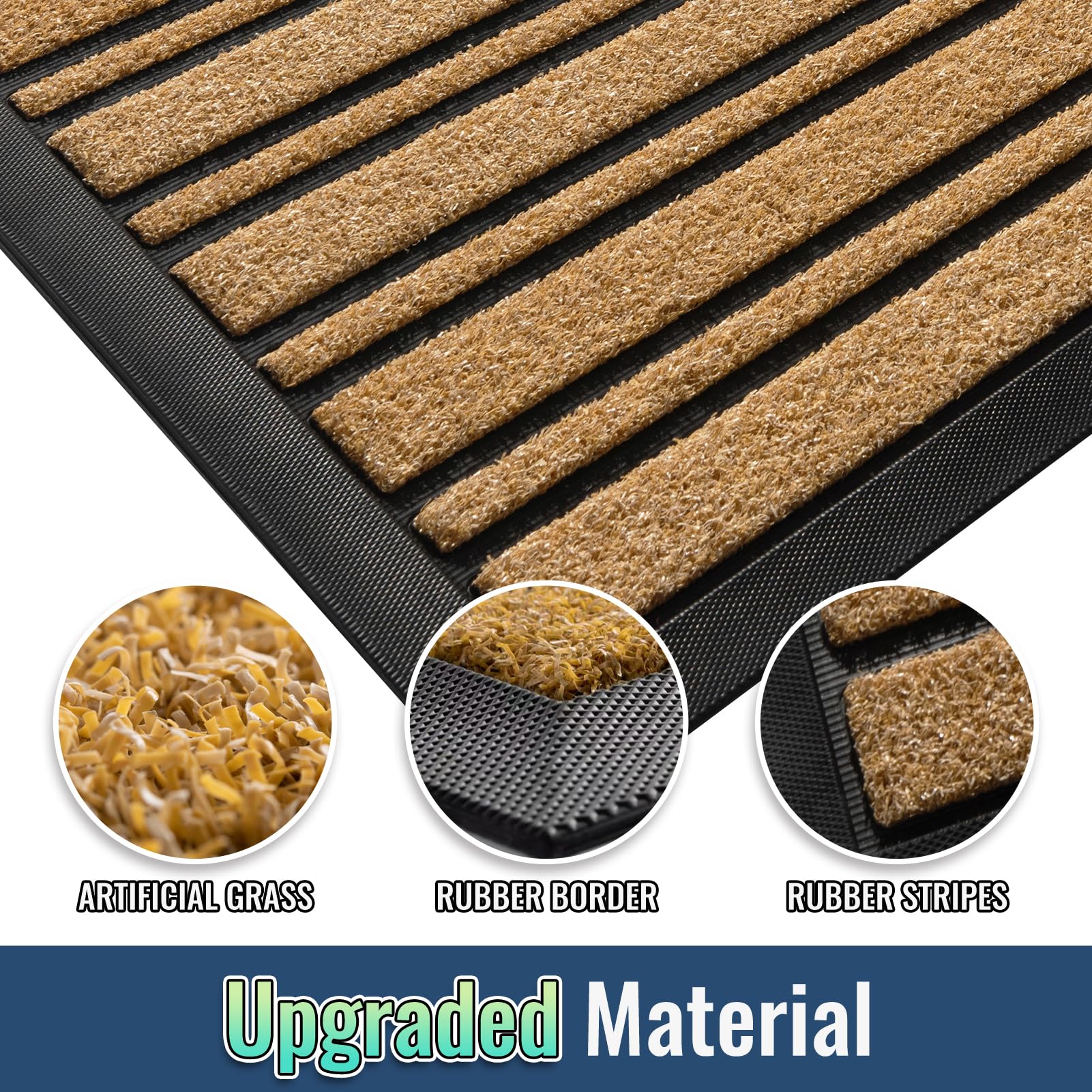BEHERO high-traffic durable material supports long-term use in all seasons.