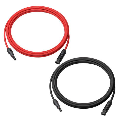 BeideLt black 6ft solar cable for secure panel connections