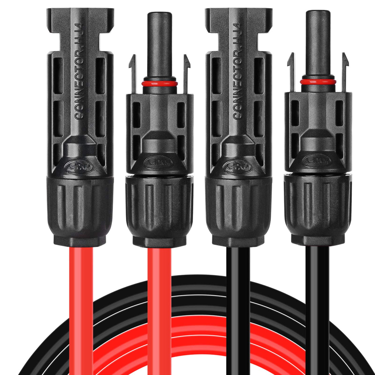 BeideLt red 6ft solar cable for outdoor wiring with dual polarity