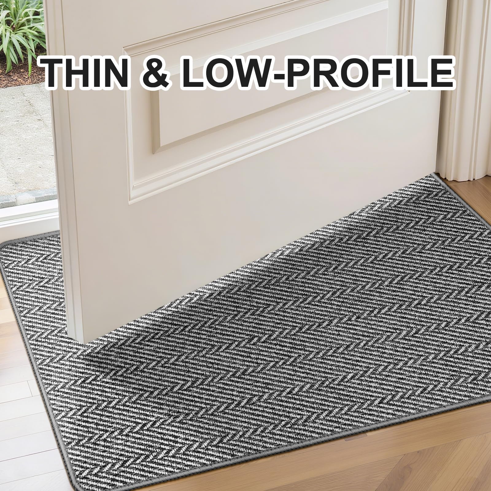 BEISIFLOOR easy-clean mat; shake, vacuum, rinse, and sun-dry