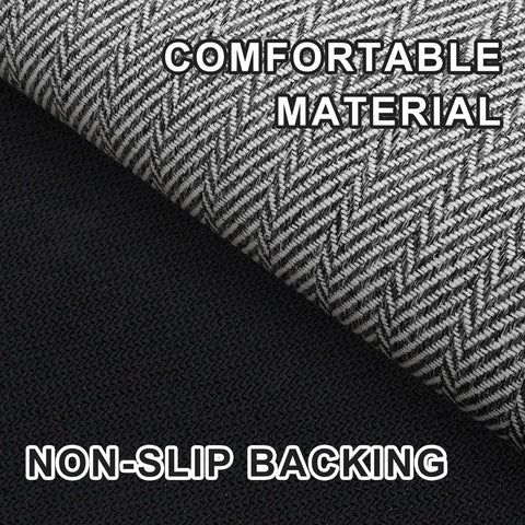 BEISIFLOOR non-slip backing door mat helps prevent slipping on smooth floors
