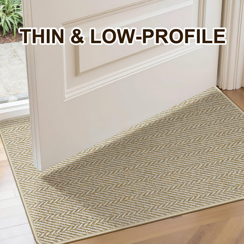 BEISIFLOOR durable polyester mat withstands daily use.