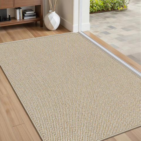 BEISIFLOOR ultra-thin door mat at indoor entrance with a low-profile design.