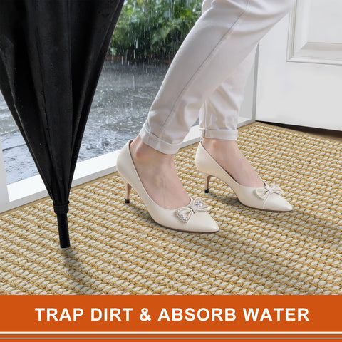 BEISIFLOOR washable indoor mat for easy cleaning and maintenance