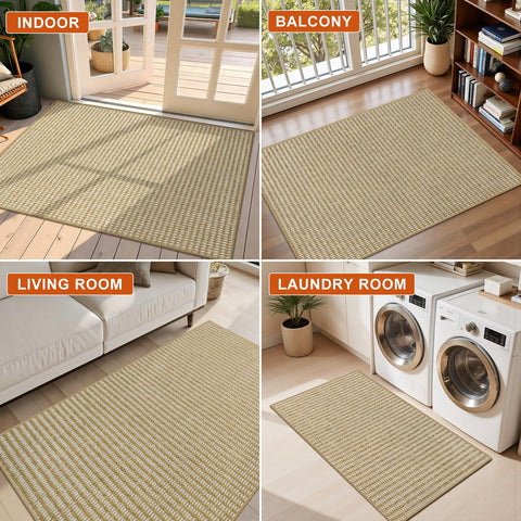 BEISIFLOOR weather-ready entryway mat performs in rain, snow, and mud