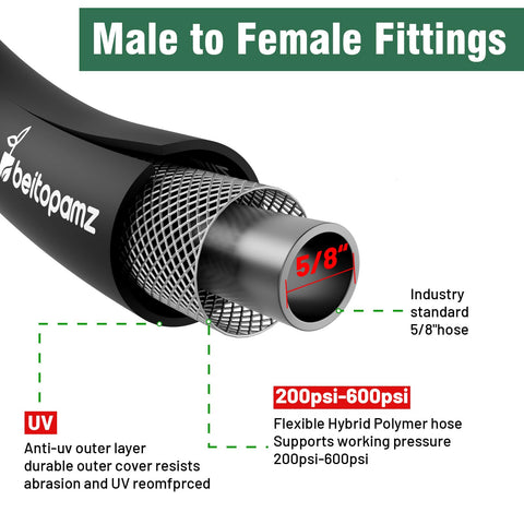 beitopamz garden hose flexible material for smooth yard use