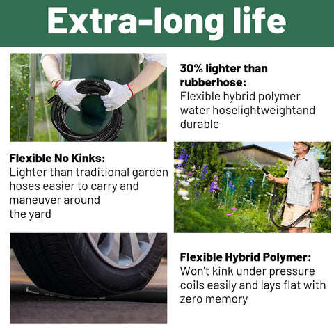 Beitopamz garden hose wide temperature range handles extreme weather.