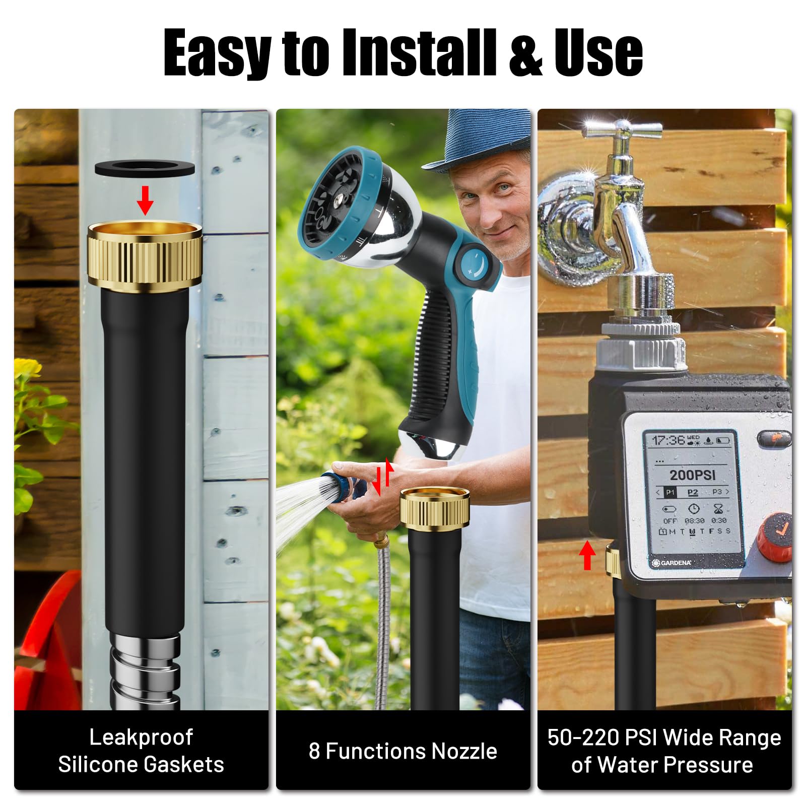 Beitopamz ergonomic nozzle handle reduces hand strain.