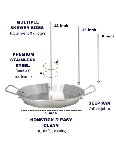Beituti vertical skewers gyros roast for juicy, restaurant-style results at home.