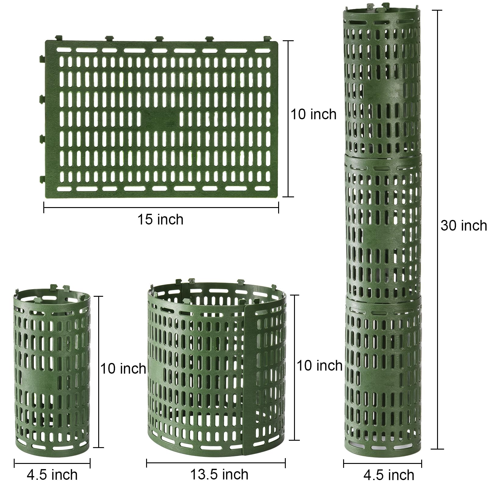 Bekith tree trunk protector zip-ties show quick securement with 38 pieces.