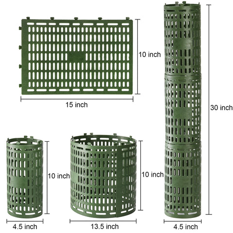 Bekith tree trunk protector zip-ties show quick securement with 38 pieces.