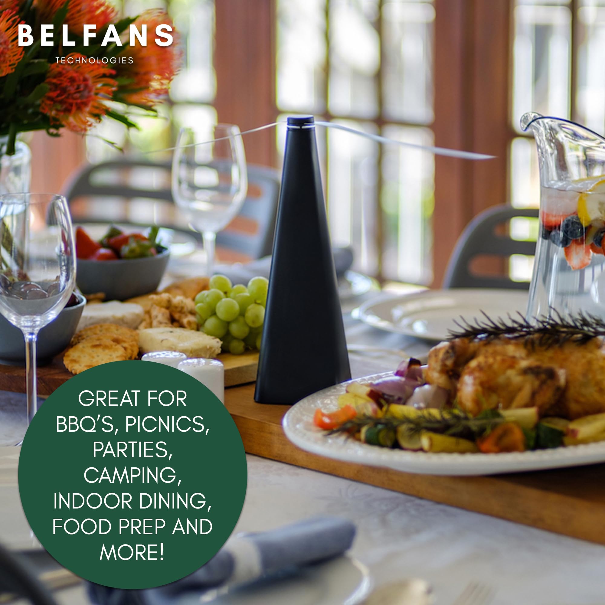 Belfans compact table fan is great for camping or patio.