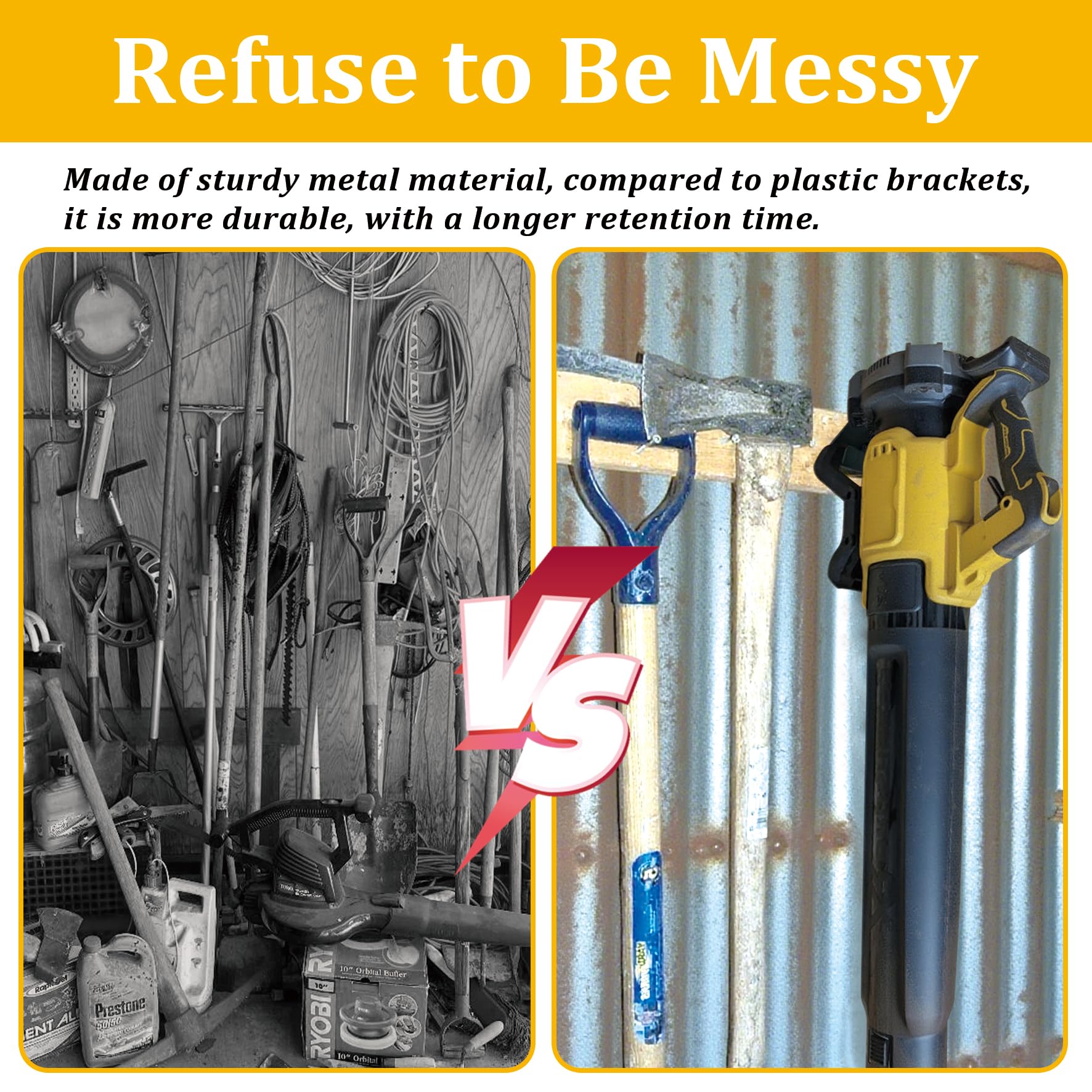 BELIEFLUO rust-resistant metal construction endures garage use.