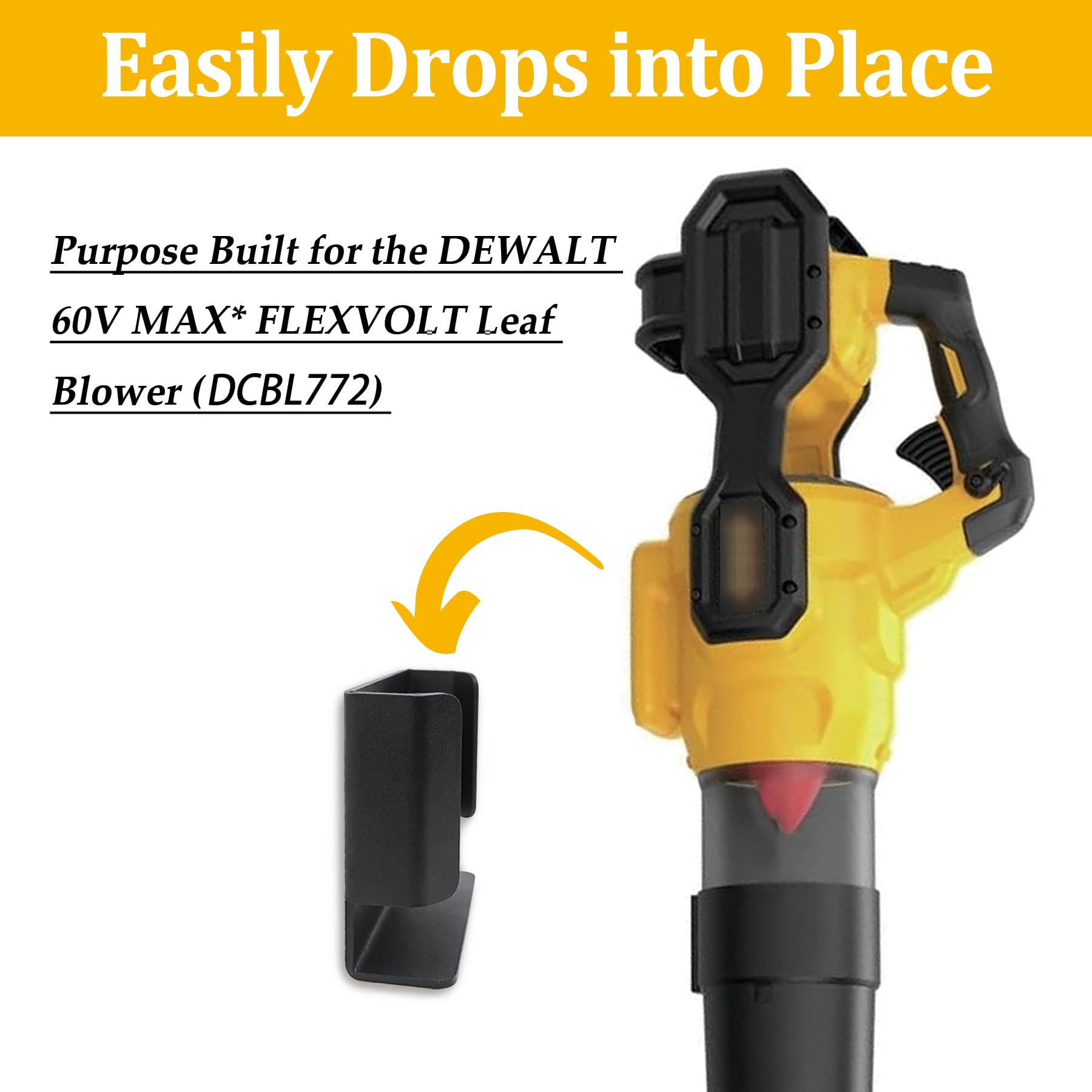Tool holder hook for DEWALT DCBL772 by BELIEFLUO keeps tools within reach