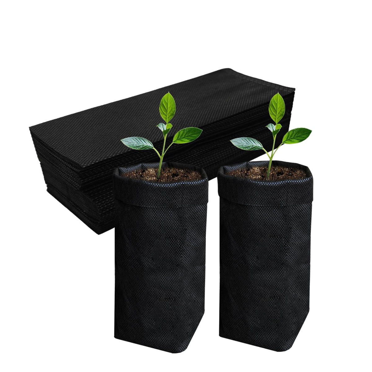 Belit deep nursery grow bag scene highlights root-friendly design and drainage