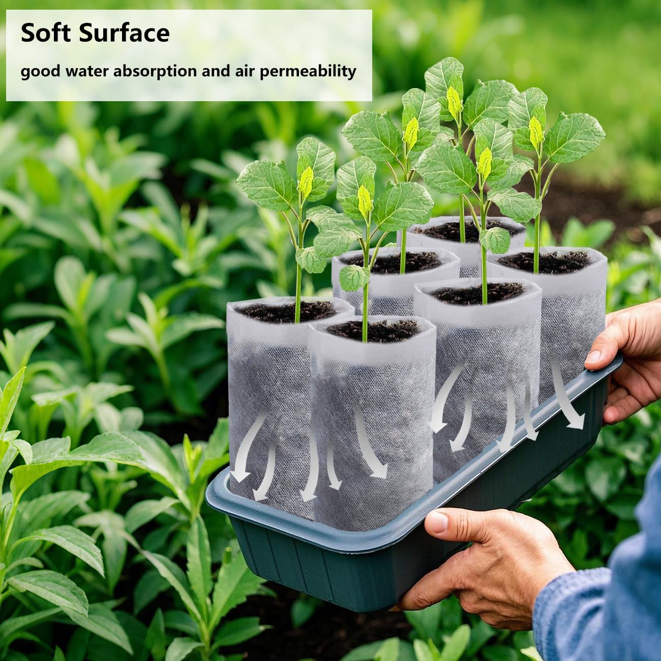 Belit bags stacked in bulk, ready for large scale gardening projects