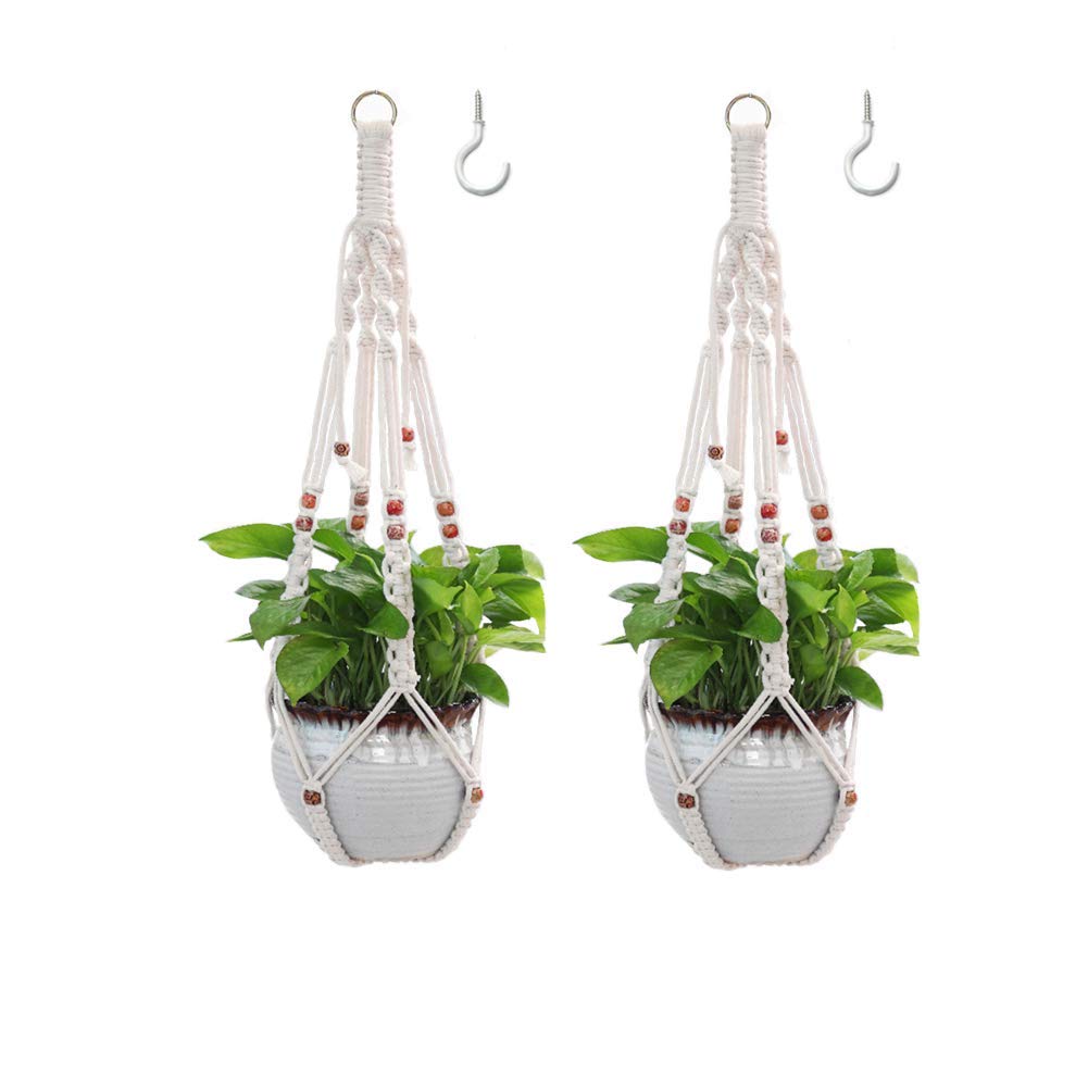 Belit macrame plant hanger 2-pack hanging display for pots