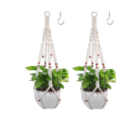Belit macrame plant hanger 2-pack hanging display for pots