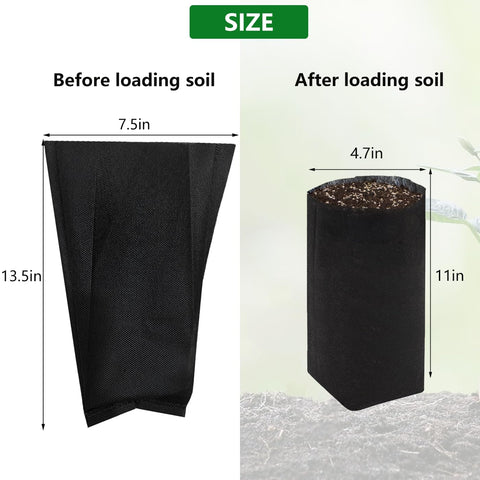 Belit grow bags in ground demonstrate direct planting capability.