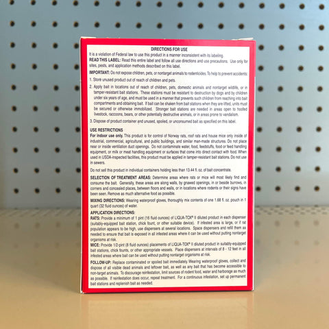 Eight-pouch Liquatox packaging emphasizes convenient, multi-use pest control setup.