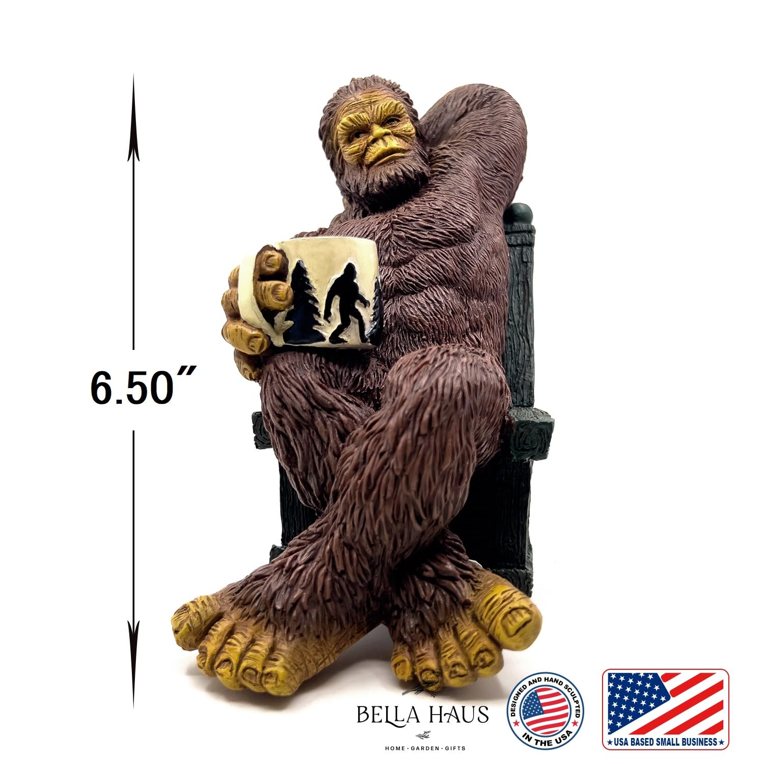 Bigfoot cabin and office decor piece by Bella Haus Design.