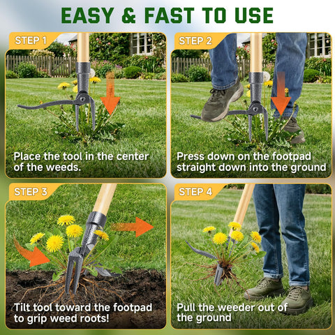 BellaJoyz heavy-duty stainless steel tool resists rust in tough soil.