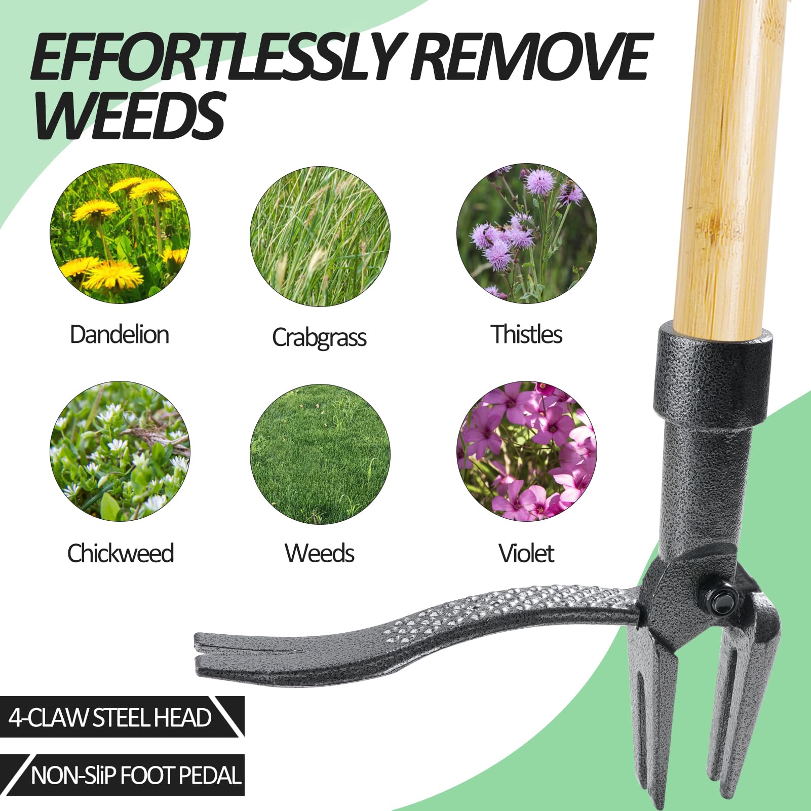 BellaJoyz Weeder three-part disassembly makes compact storage easy.