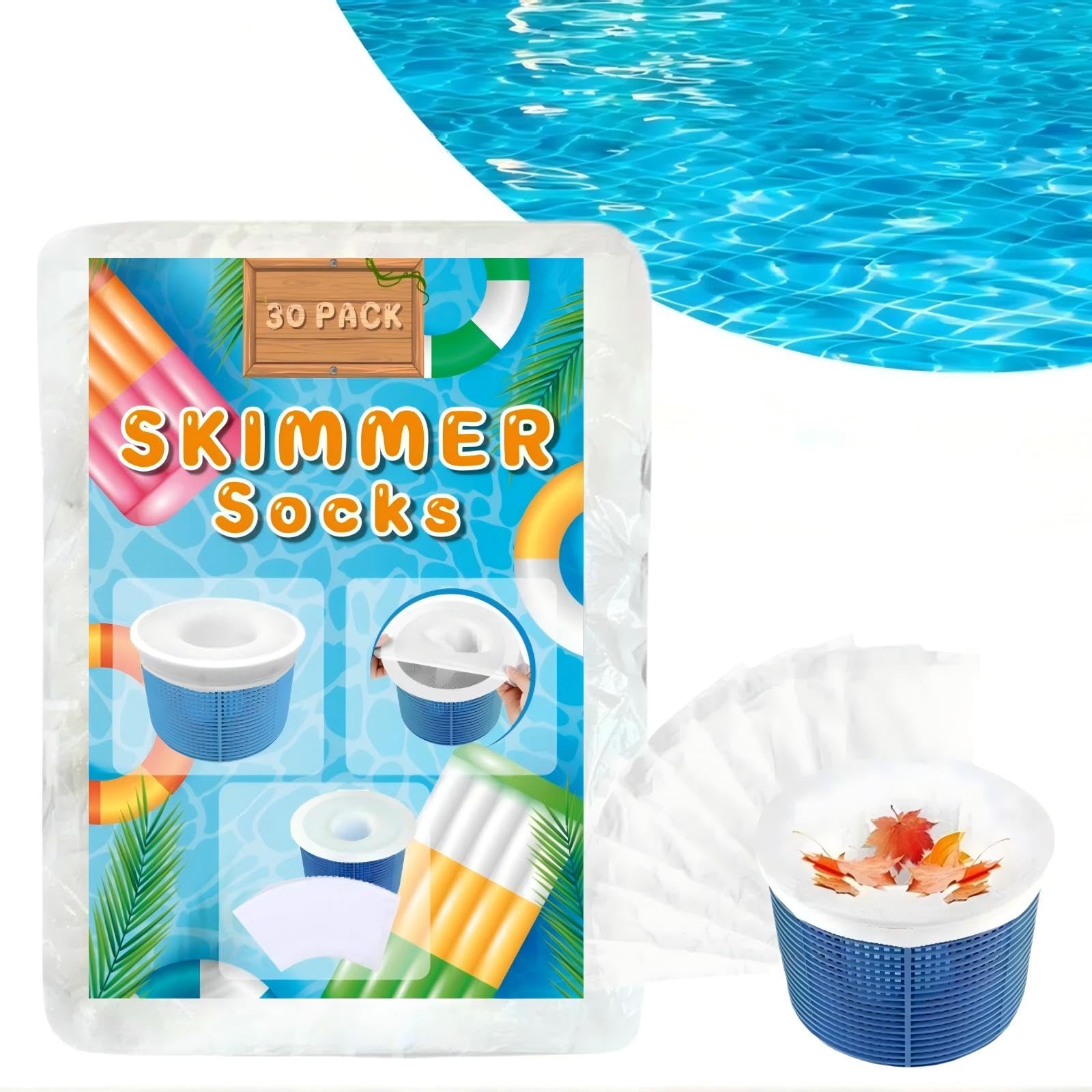 Bellar filter saver sock demonstrating protective barrier for pool filter.