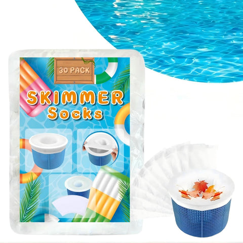 Bellar filter saver sock demonstrating protective barrier for pool filter.