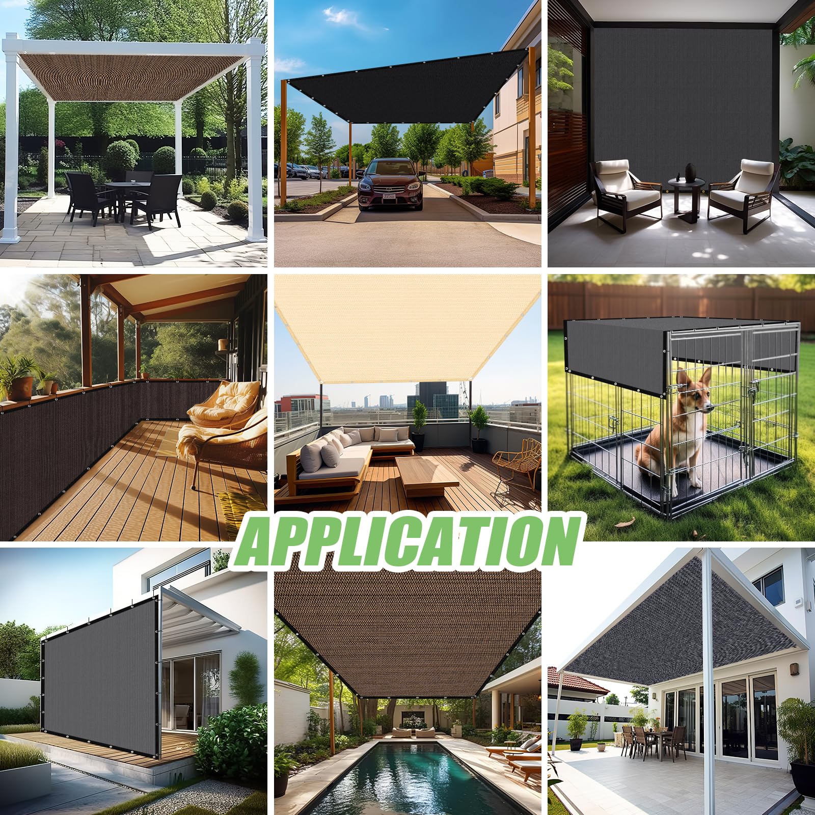 BELLE DURA color mocha with customizable size options for yards