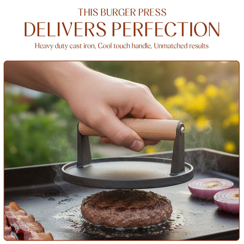 Bellemain press on griddle delivering even heat distribution and crisp edges