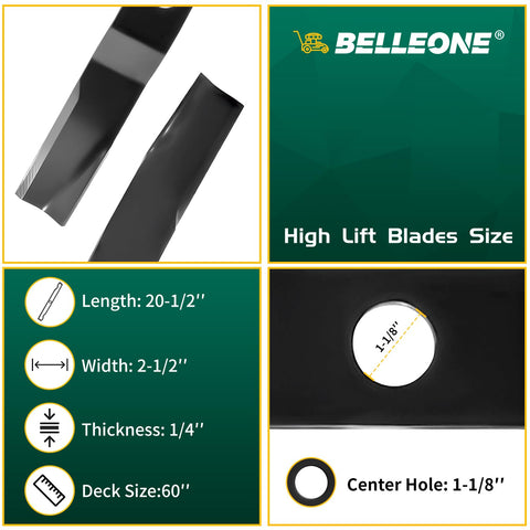 Three-pack Belleone blades ready for quick swaps and reduced downtime.
