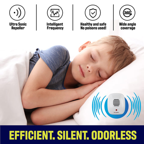 Bell+Howell Ultrasonic Pest Repeller three sizes for flexible installation.