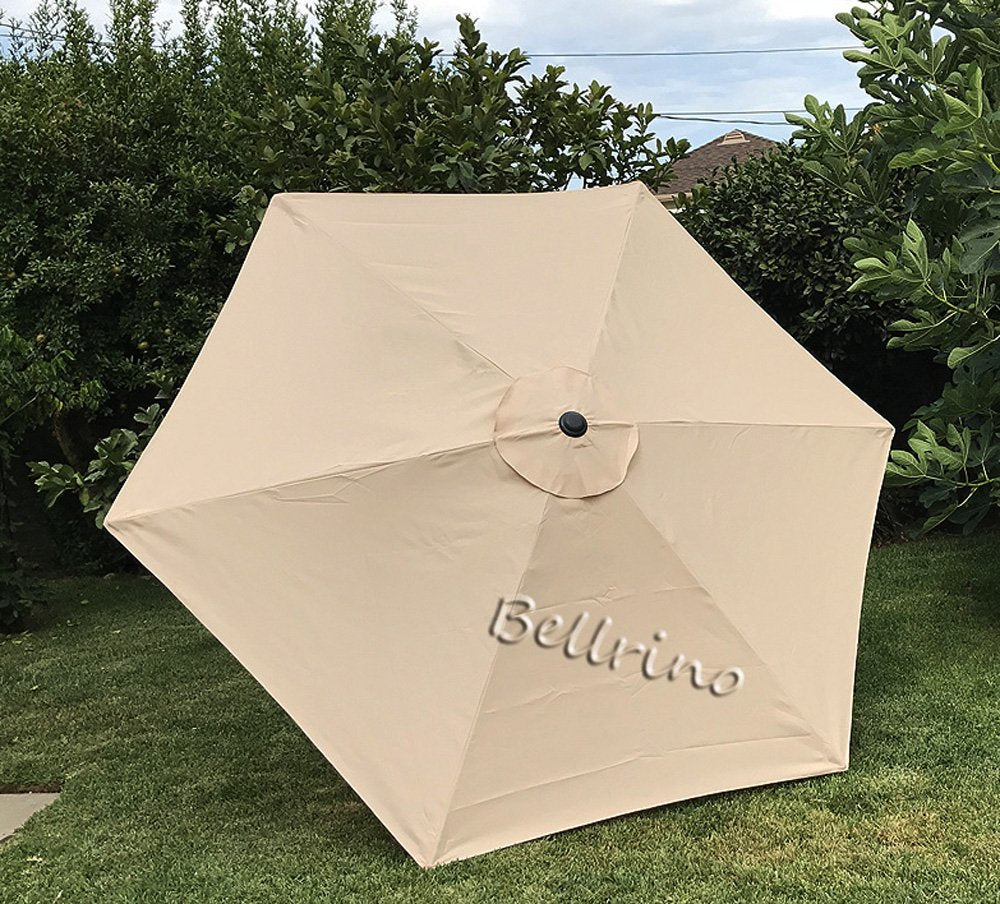 BELLRINO Decor strong thick 9ft canopy fits 6-rib umbrellas for a durable replacement.