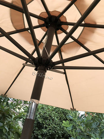 BELLRINO Decor vented canopy promotes airflow for cooler shade.