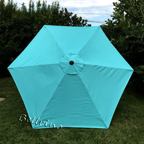 BELLRINO peacock blue canopy folded for storage, saving space when not in use.