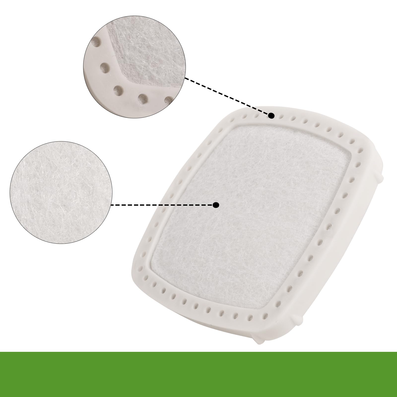 PB2520 filter dimensions shown for precise fit: 2-3/4" x 2-3/4" x 3/10"