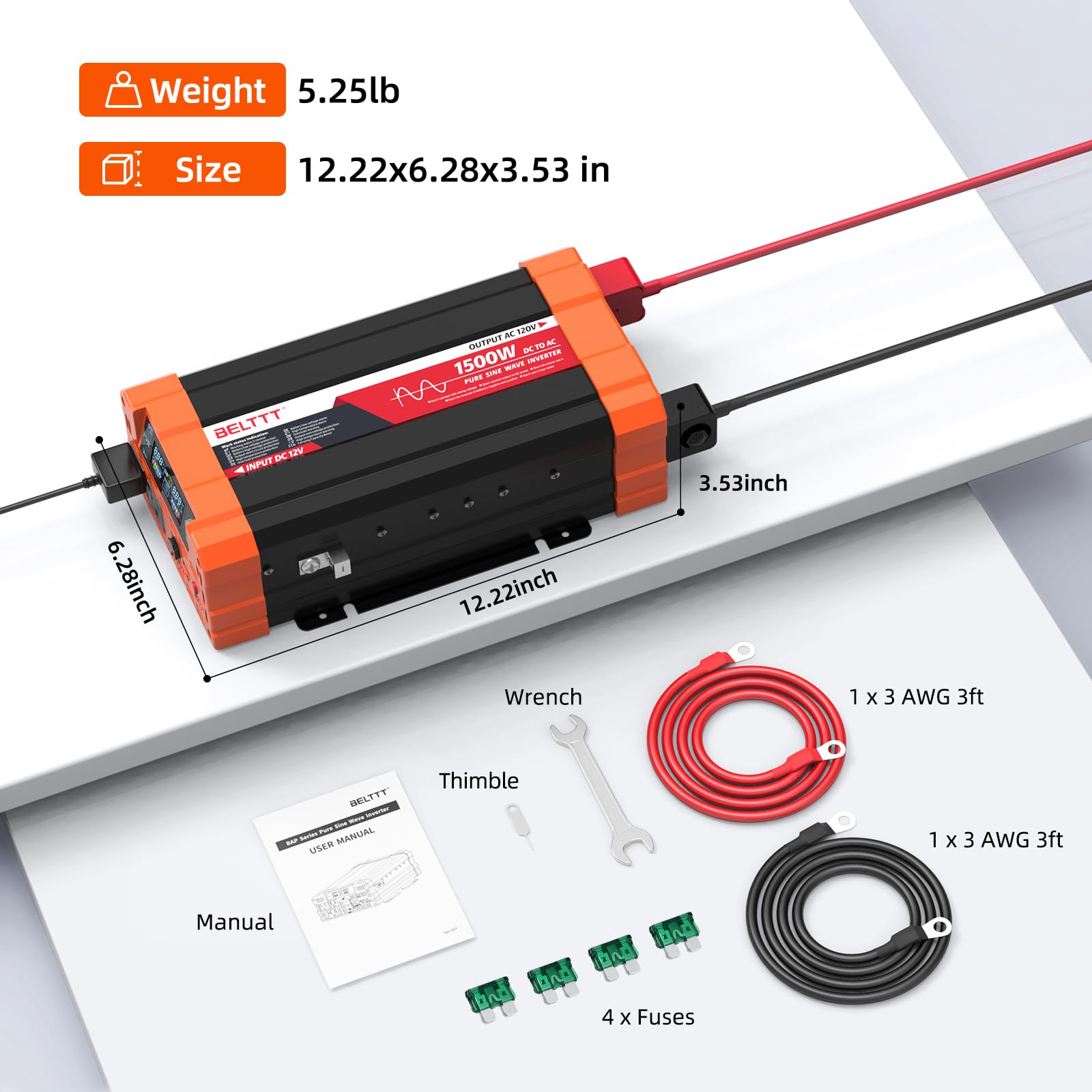 BELTTT inverter overload protection safeguards connected gear
