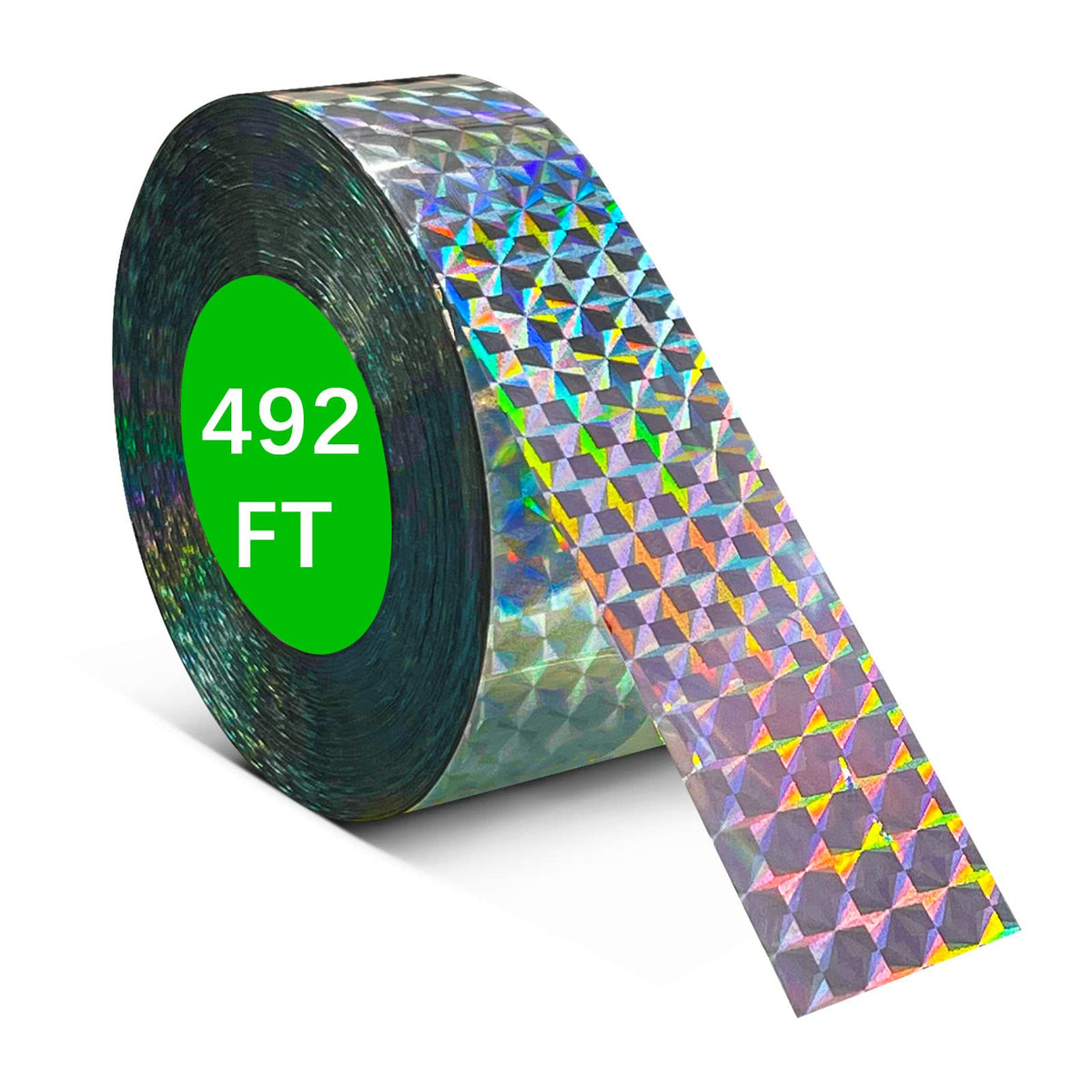 Benasan 492FT bird scare ribbon roll protecting home and garden from pigeons.