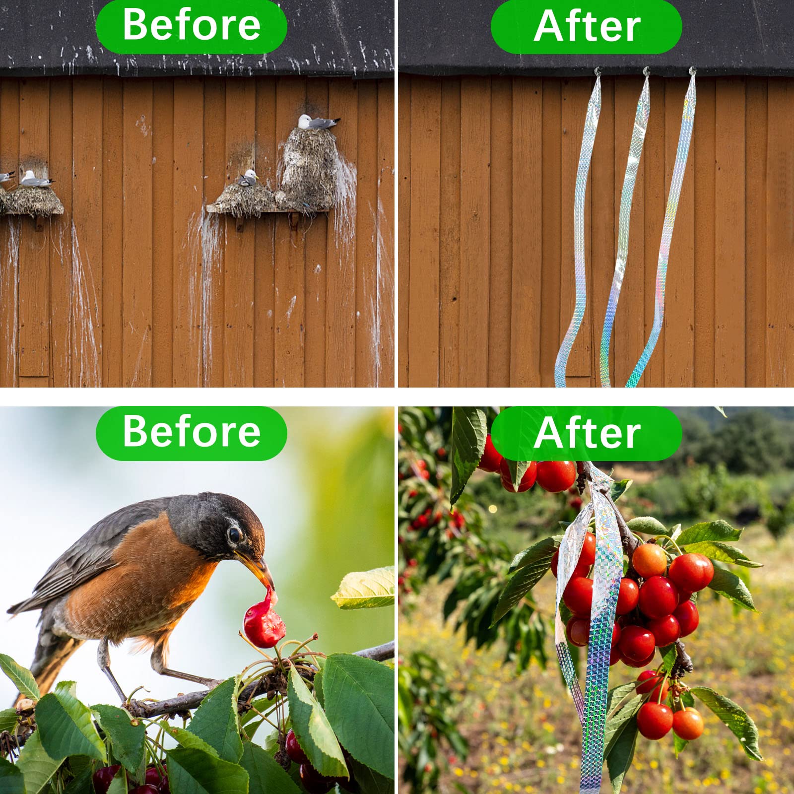 Benasan easy-cut installation for tree branches and garden borders.