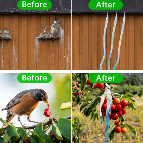 Benasan Reflective Ribbon on tree branch shows durable, weatherproof design.
