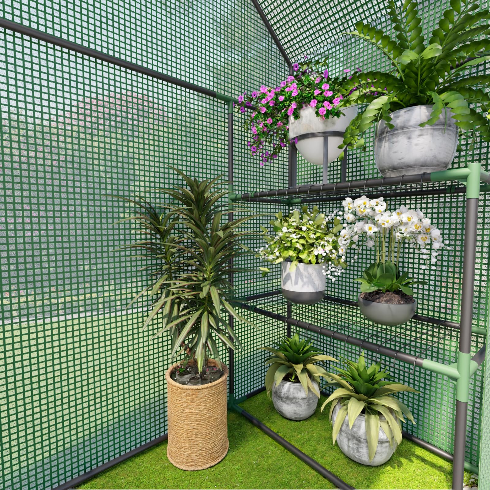 Benass greenhouse easy detachable setup for quick assembly and seasonal storage.